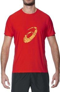 ASICS Herren Laufshirt "Graphic SS" Kurzarm XL in Rot