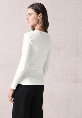 Shirt mit Rundhals XL - Vanilla White