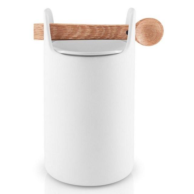 Eva Solo Aufbewahrungsbox »Toolbox mit Löffel Eiche/Keramik Weiß H 20 cm«, Keramik, (1-tlg)