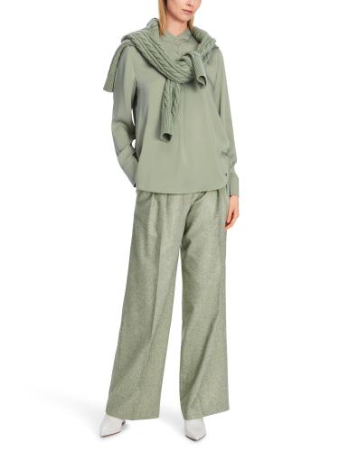 Bluse mit Stehkragen 40 - Frozen Sage