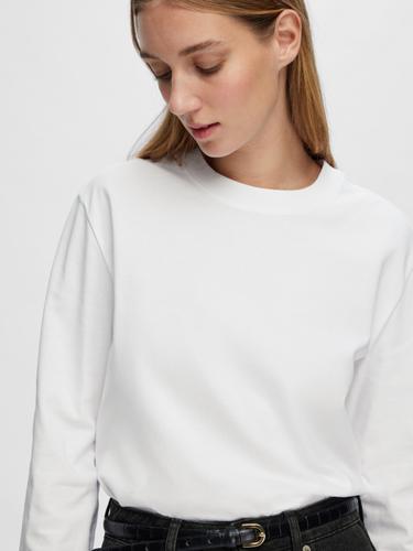 SLFESSENTIAL LS BOXY TEE NOOS L Box Fit - Bright White