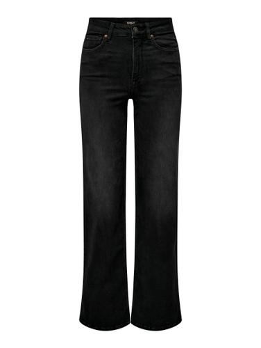 ONLMADISON BLUSH HW WIDE DNM CRO099 NOOS M/30 Weiter Beinschnitt - Washed Black