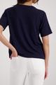 T-Shirt mit Schmuckdetails 42 - Marine