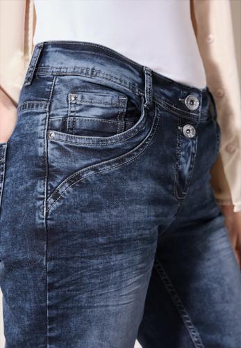 3/4 Jeans 27/3/4 Hosen - Mid Blue Used Wash