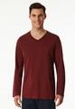 Langarmshirt V-Ausschnitt 52 - Burgund