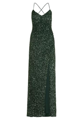 Abendkleid 38 Figurbetont - Dusty Slate