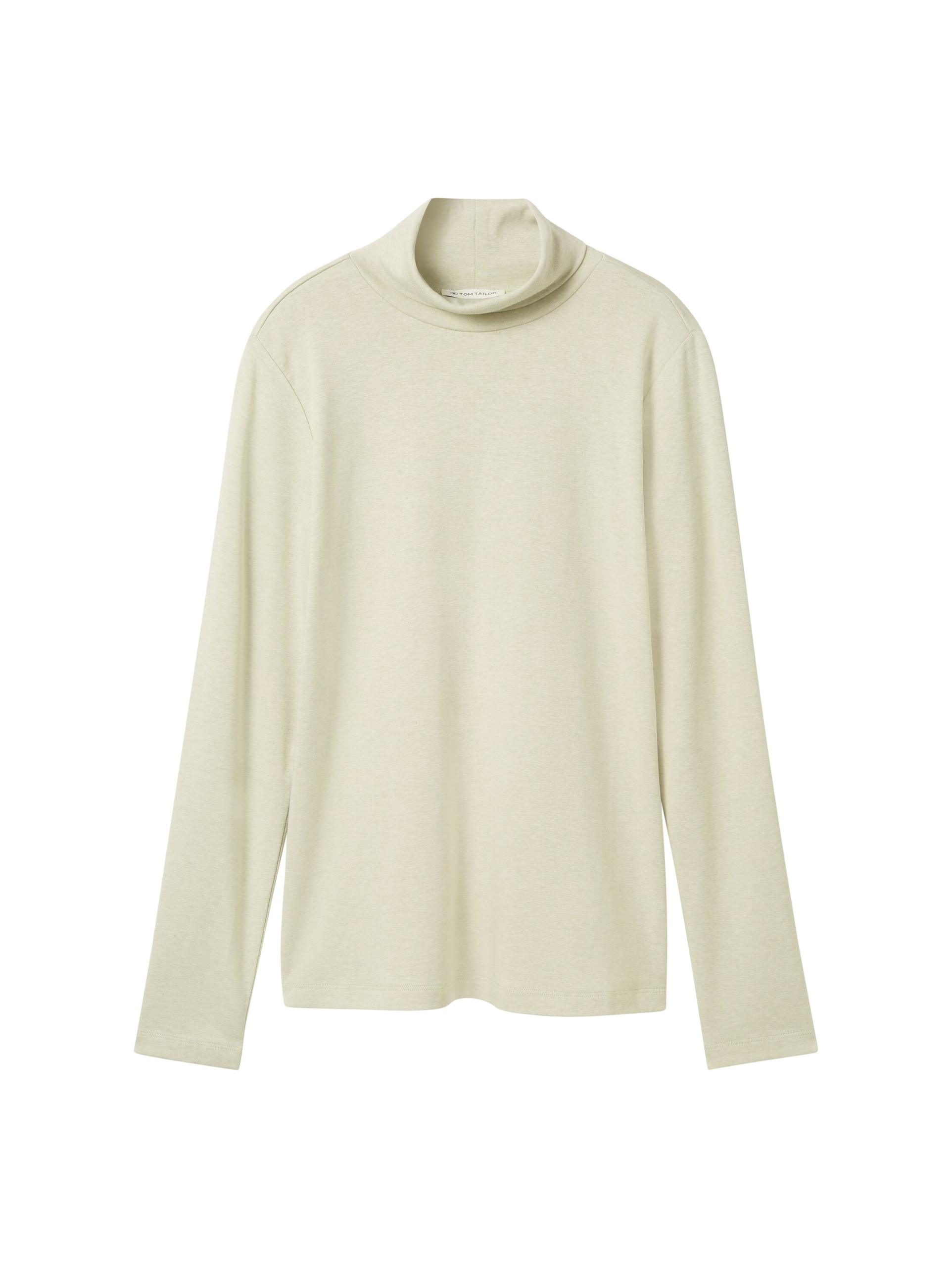 Langarmshirt mit Rollkragen XXXL Regular Fit - Pure Sage Melange