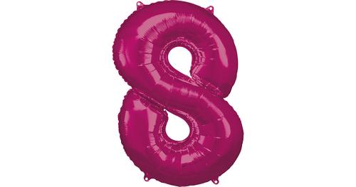 Folienballon 8, pink