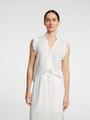 SLFVIVA SL SUN RUFFLE TOP NOOS 38 Normal geschnitten - Snow White