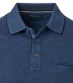 Polo-Shirt Langarm gestreift XXL - Blau