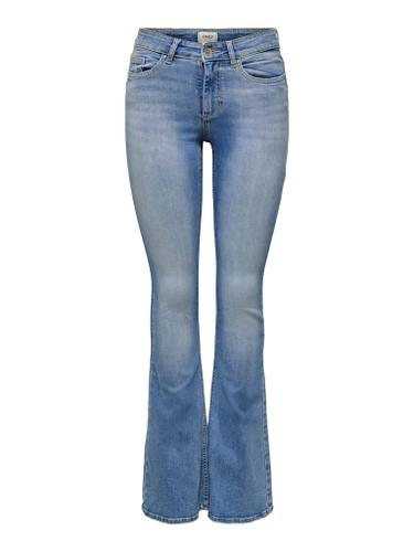 ONLBLUSH MID FLARED DNM TAI467 NOOS L/32 Ausgestellt - Light Blue Denim