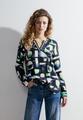 Print Viskosebluse S - Universal Blue
