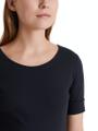 Rundhals-Shirt mit halben Ärmeln Blau 42