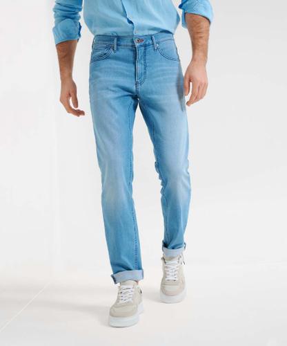Style Chuck 36/32 Five-Pocket-Jeans, Herrenjeans, Zusätzliche Coinpocket, Einschubtaschen vorn, Aufgesetzte Gesäßtaschen, Verdeckter Reißverschluss, Modern Fit, Gerader Schnitt, Normale Leibhöhe, Normale Fußweite - Light Blue Used