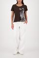 T-Shirt mit Zebra-Print 36 - Dark Chocolate