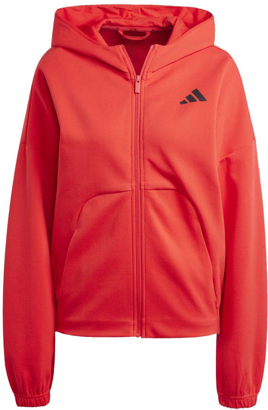 ADIDAS Damen Kapuzensweat Future Icons Small Logo Full-Zip S in Rot