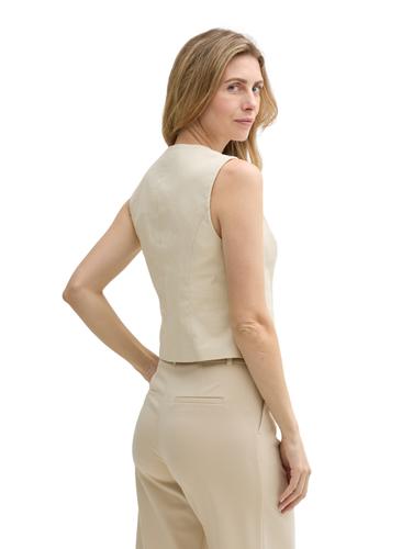 Slim Fit Anzugweste aus Twill 36 Slim Fit - Champagne