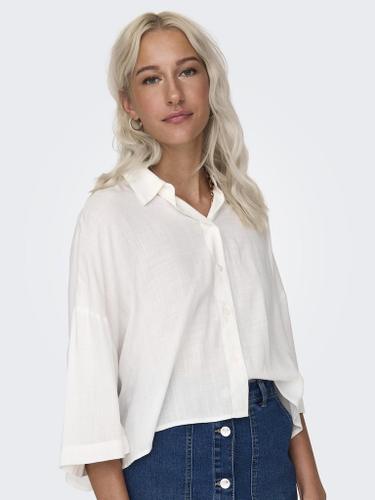 ONLASTRID LIFE 2/4 CROP SHIRT WVN N