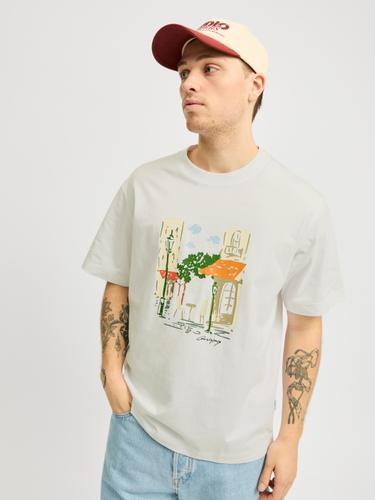 JORMANCHESTER SKETCH TEE SS CREW NECK L Locker geschnitten - Antique White