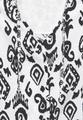 Top mit Ornament Print M - Vanilla White