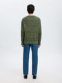 SLHTILUM LS KNIT RELAXED CREW NECK XL Locker geschnitten - Sky Captain