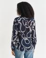 Regular Fit Sailing Print Bluse aus Baumwolle und Seide 38 - Evening Blue