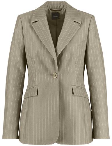 Eleganter Blazer mit Nadelstreifen 36 Tailliert - New Sage Gemustert