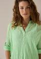 Gestreifte Seersucker Bluse S - Iced Neon Green