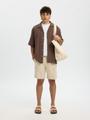 SLHRLXCAL SS SHIRT RESORT XL Locker geschnitten - Chocolate Chip
