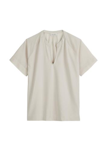 Blusenshirt relaxed S Relaxed Fit - Silky Stone