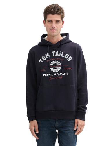 Hoodie Sweatshirt mit Logo-Print XXL Regular Fit - Sky Captain Blue