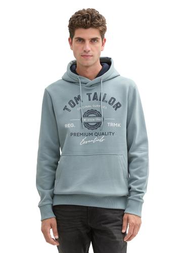Hoodie Sweatshirt mit Logo-Print XXL Regular Fit - Grey Mint
