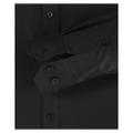 Popeline Hemd uni 001420 44 Body Fit - Schwarz