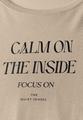 Softes Shirt mit Wording Beige 42