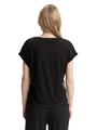 T-Shirt mit Muster M Regular Fit - Deep Black