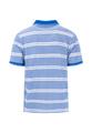 Polo, 2-Tone, stripe M Casual Fit - Strong Blue