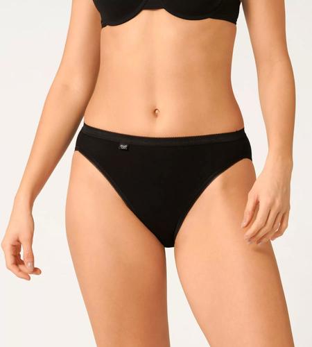 Sloggi Jazzpants (2 Stück)mit elastischer Mäusezähnchenkante - Schwarz / 40