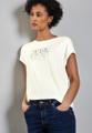 T-Shirt mit Wording Weiß 38