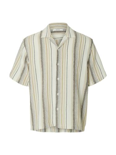 SLHRLXCAL SS SHIRT RESORT M Locker geschnitten - Egret