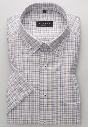 Hemd Twill Kurzarm 45/Kurzarm COMFORT FIT - Beige