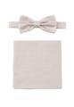 Prince Bowtie Set Fliege + Einstecktuch - Beige / .