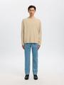 SLHTELLER FN RELAXED CREW NECK NOOS XL Locker geschnitten - Oatmeal
