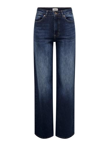 ONLMADISON BLUSH HW WIDE DNM REA081 NOOS XS/30 Weiter Beinschnitt - Dark Blue Denim