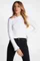 Organic Slub Frill Longsleeve Weiß XS
