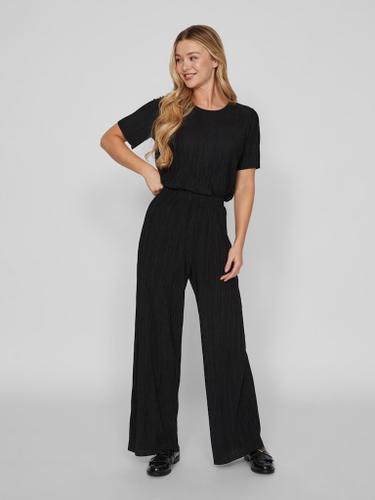 VIPLISA O-NECK S/S TOP - NOOS S Normal geschnitten - Black Beauty