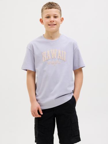 JJDETROIT TEE SS CREW NECK JNR 140 Locker geschnitten - Languid Lavender