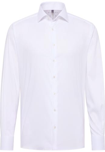 Performance Shirt Twill-Stretch Langarm 42/Langarm - 65cm MODERN FIT - Weiß