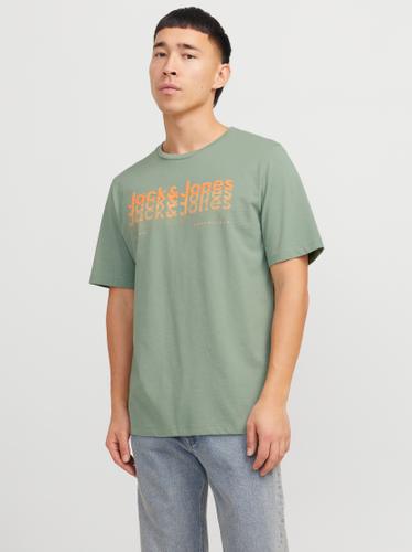 JJTEX TEE SS CREW NECK L Normal geschnitten - Iceberg Green