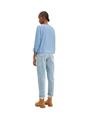 Loose Fit Langarmshirt mit Raffärmeln XL Loose Fit - Small Mid Blue White Stripe