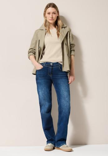 Basic Rippstruktur T-Shirt L - Light Beige